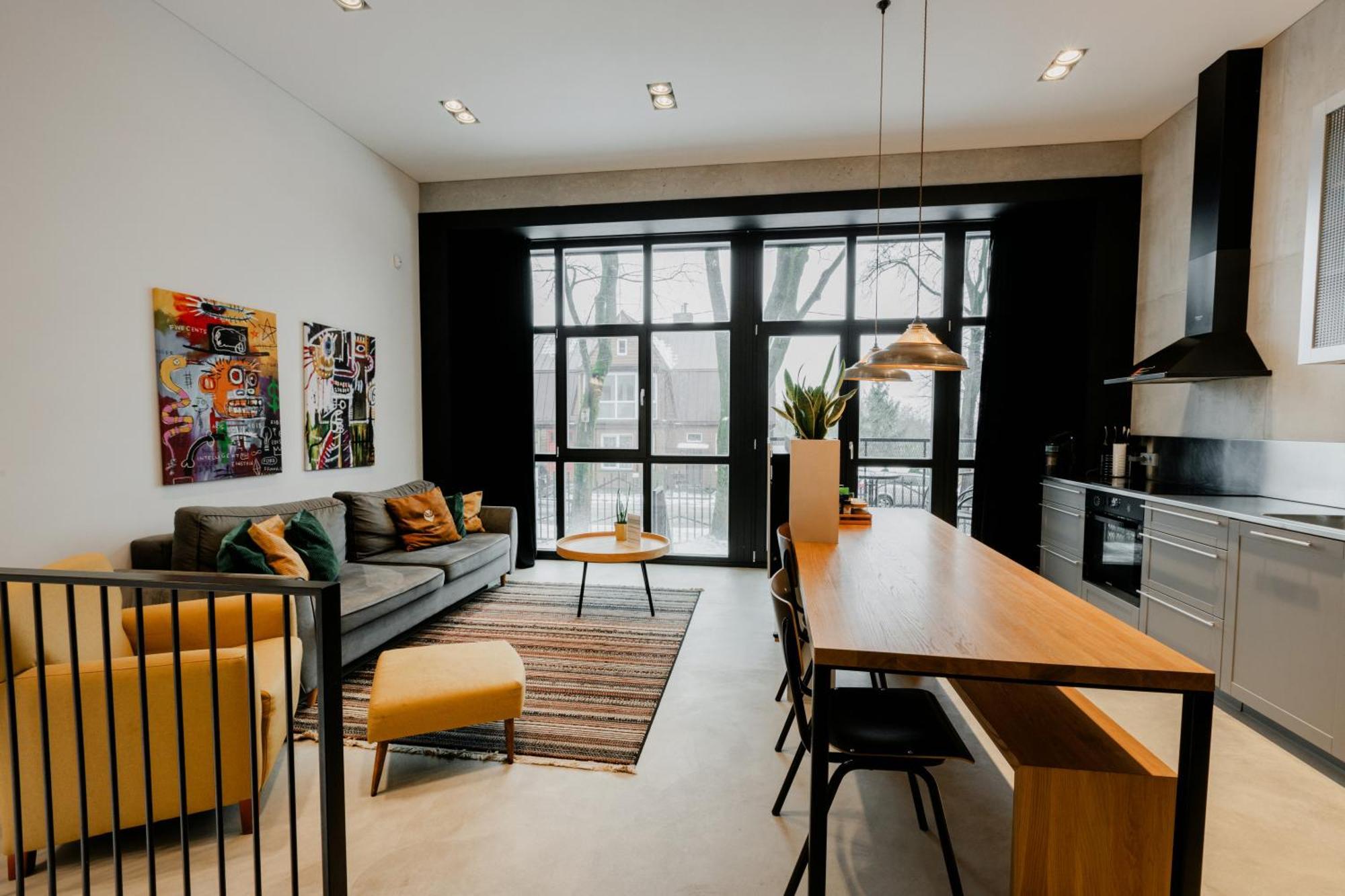 Modern And Spacious Loft Type Apartment 8 With Free Private Parking By "Owl Jazz Apartments" Kaunas Kültér fotó