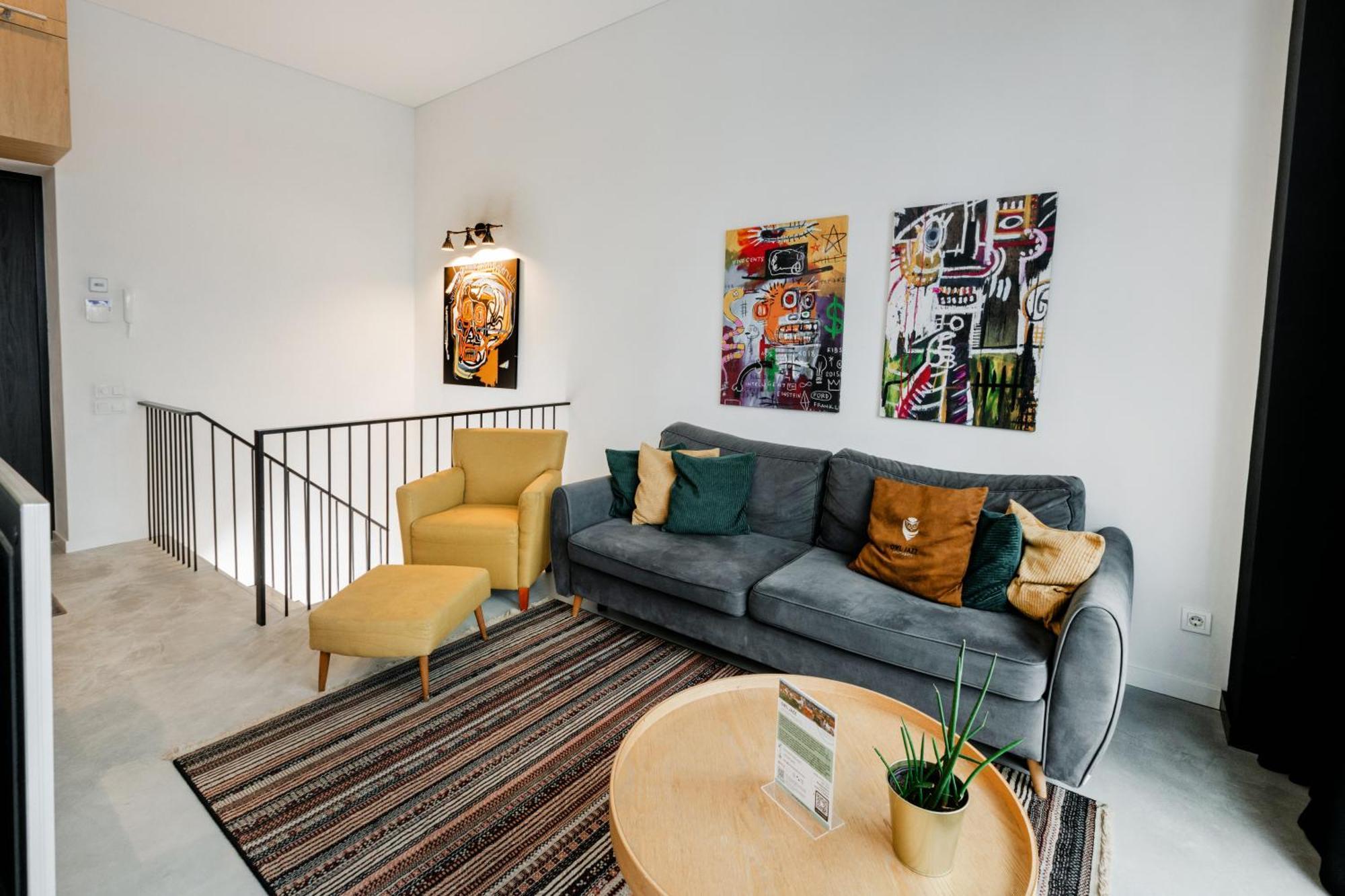 Modern And Spacious Loft Type Apartment 8 With Free Private Parking By "Owl Jazz Apartments" Kaunas Kültér fotó