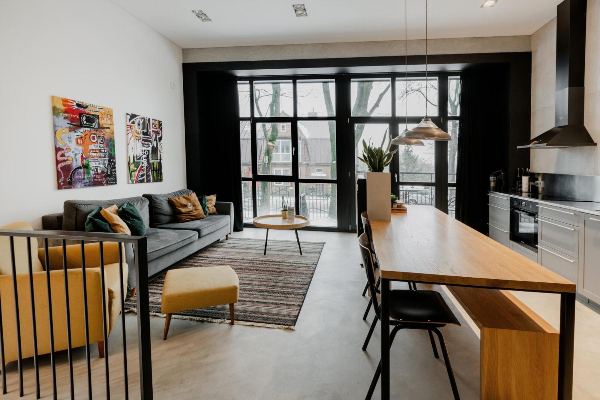 Modern And Spacious Loft Type Apartment 8 With Free Private Parking By "Owl Jazz Apartments" Kaunas Kültér fotó